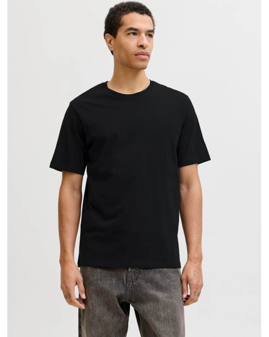 T-shirt Jack n Jones μαύρο ΚΟΝΤΟΜΑΝΙΚΕΣ