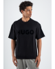 T-Shirt Hugo μαύρο ΚΟΝΤΟΜΑΝΙΚΕΣ