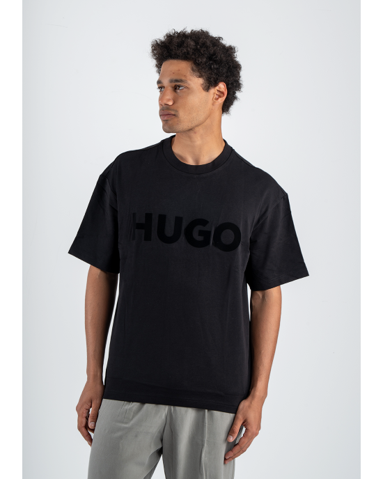 T-Shirt Hugo μαύρο ΚΟΝΤΟΜΑΝΙΚΕΣ