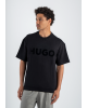 T-Shirt Hugo μαύρο ΚΟΝΤΟΜΑΝΙΚΕΣ