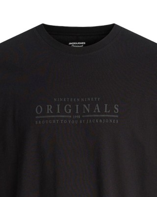 T-shirt Jack n Jones μαύρο
