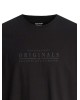 T-shirt Jack n Jones μαύρο ΚΟΝΤΟΜΑΝΙΚΕΣ