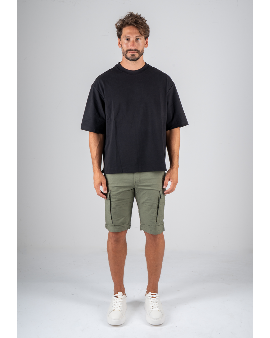 T-Shirt Calvin Klein μαύρο ΚΟΝΤΟΜΑΝΙΚΕΣ