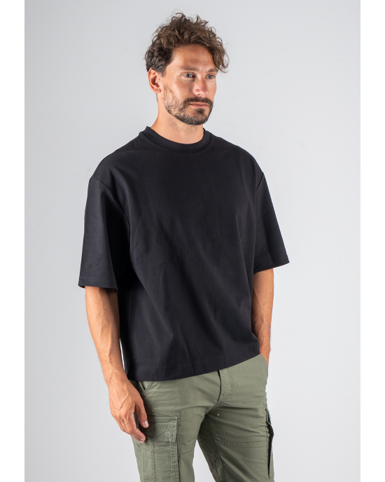 T-Shirt Calvin Klein μαύρο ΚΟΝΤΟΜΑΝΙΚΕΣ