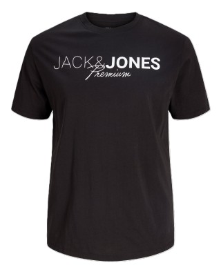 T-shirt Jack n Jones Plus Size μαύρο