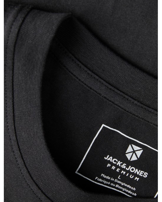 T-shirt Jack n Jones Plus Size μαύρο ΚΟΝΤΟΜΑΝΙΚΕΣ