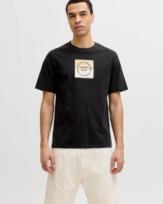 T-shirt Jack n Jones μαύρο
