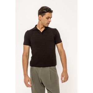 T-shirt Vittorio μαύρο T-shirt Vittorio μαύρο