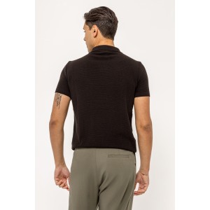 T-shirt Vittorio μαύρο T-shirt Vittorio μαύρο