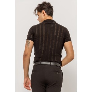 T-shirt Vittorio μαύρο T-shirt Vittorio μαύρο