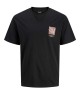 T-shirt Jack n Jones μαύρο ΚΟΝΤΟΜΑΝΙΚΕΣ