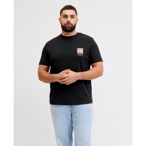T-shirt Jack n Jones Plus Size μαύρο