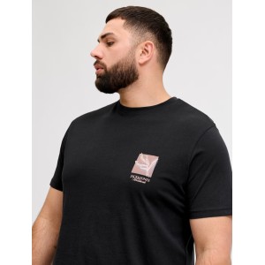 T-shirt Jack n Jones Plus Size μαύρο