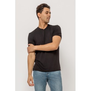 T-shirt Vittorio μαύρο T-shirt Vittorio μαύρο