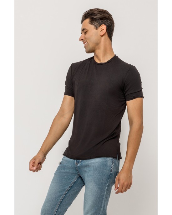 T-shirt Vittorio μαύρη ΚΟΝΤΟΜΑΝΙΚΕΣ