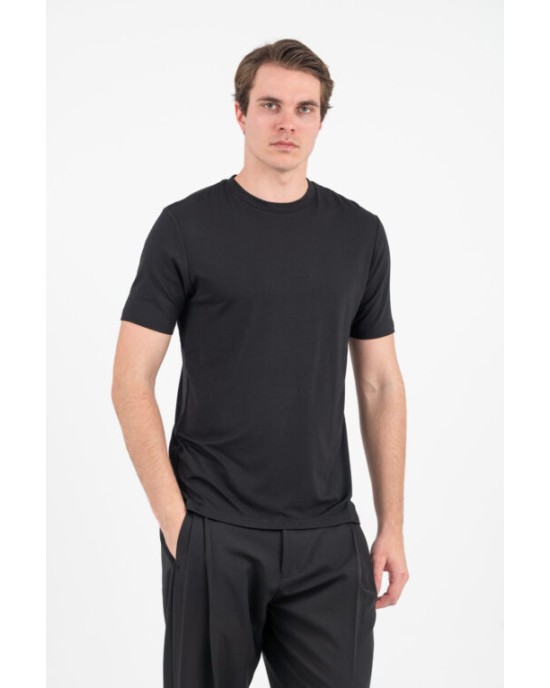 T-shirt Vittorio μαύρη ΚΟΝΤΟΜΑΝΙΚΕΣ