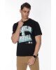 T-shirt Franklin Marshall Μαύρο T-shirt Franklin Marshall Μαύρο