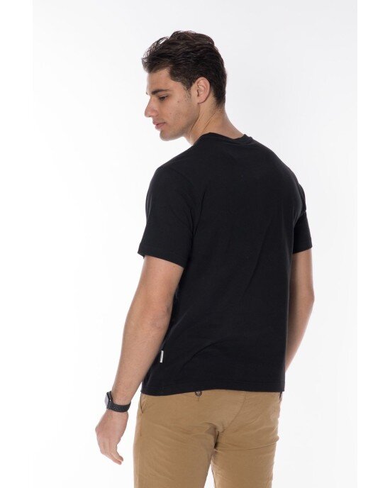 T-shirt Franklin Marshall Μαύρο T-shirt Franklin Marshall Μαύρο