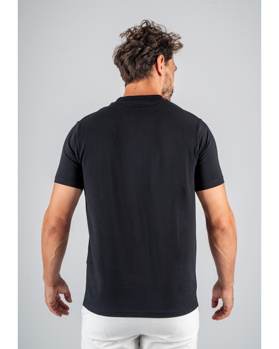 T-shirt Karl Lagerfeld μαύρο ΚΟΝΤΟΜΑΝΙΚΕΣ