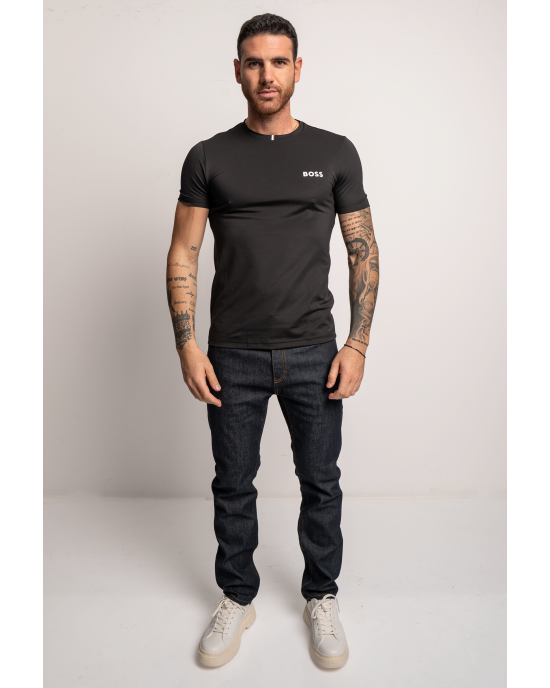 T-Shirt Boss μαύρο ΚΟΝΤΟΜΑΝΙΚΕΣ