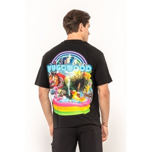 T-Shirt Hugo μαύρο T-Shirt Hugo μαύρο