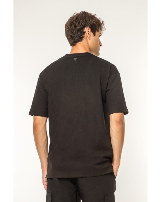 T-shirt Vittorio μαύρο ΚΟΝΤΟΜΑΝΙΚΕΣ
