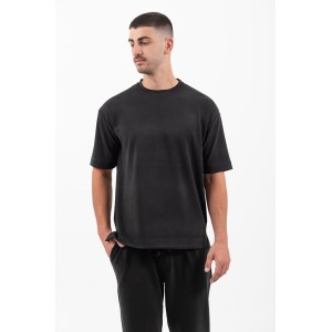 T-shirt Vittorio Jordan μαύρο T-shirt Vittorio Jordan μαύρο