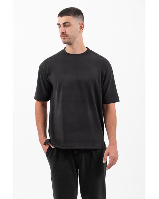 T-shirt Vittorio μαύρο ΚΟΝΤΟΜΑΝΙΚΕΣ