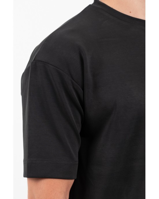 T-shirt Vittorio μαύρο ΚΟΝΤΟΜΑΝΙΚΕΣ