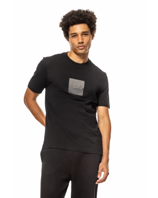 T-Shirt Hugo μαύρο ΚΟΝΤΟΜΑΝΙΚΕΣ