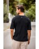 T-shirt Vittorio μαύρο ΚΟΝΤΟΜΑΝΙΚΕΣ