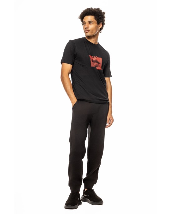 T-Shirt Hugo μαύρο ΚΟΝΤΟΜΑΝΙΚΕΣ