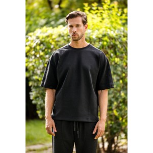 T-shirt Vittorio Formia μαύρο T-shirt Vittorio Formia μαύρο