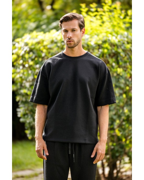 T-shirt Vittorio Formia μαύρο ΚΟΝΤΟΜΑΝΙΚΕΣ