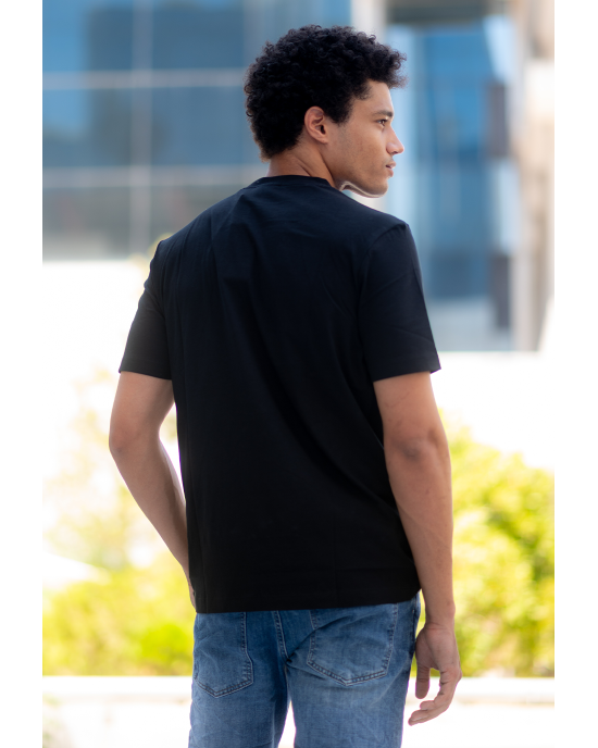 T-Shirt Hugo μαύρο ΚΟΝΤΟΜΑΝΙΚΕΣ