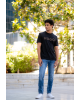 T-Shirt Hugo μαύρο ΚΟΝΤΟΜΑΝΙΚΕΣ