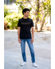 T-Shirt Hugo μαύρο ΚΟΝΤΟΜΑΝΙΚΕΣ