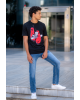 T-Shirt Hugo μαύρο ΚΟΝΤΟΜΑΝΙΚΕΣ