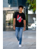 T-Shirt Hugo μαύρο ΚΟΝΤΟΜΑΝΙΚΕΣ