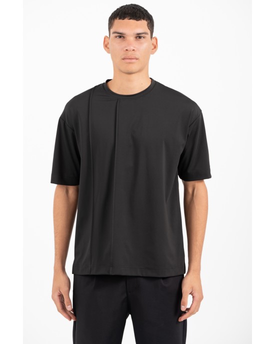 T-shirt Vittorio μαύρο ΚΟΝΤΟΜΑΝΙΚΕΣ