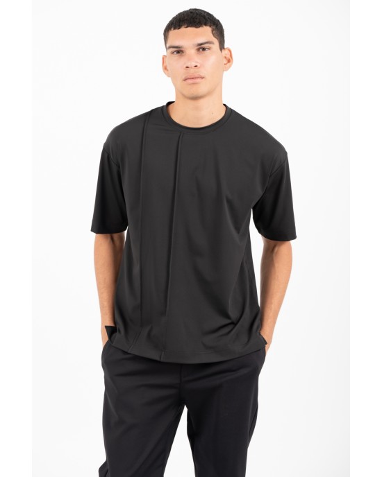 T-shirt Vittorio μαύρο ΚΟΝΤΟΜΑΝΙΚΕΣ