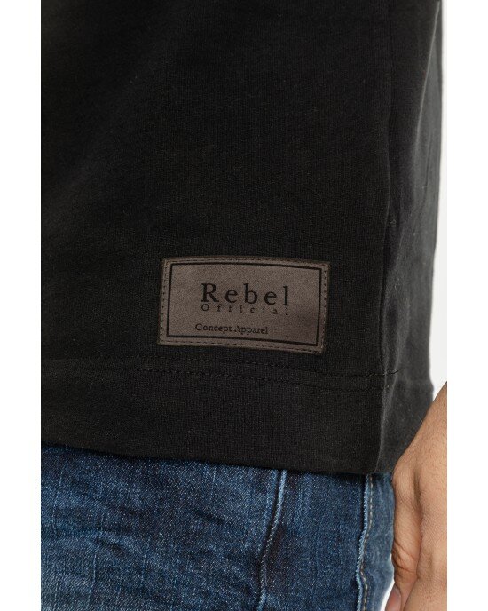 T-Shirt Rebel μαύρο ΚΟΝΤΟΜΑΝΙΚΕΣ