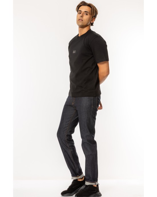 T-Shirt Hugo μαύρο ΚΟΝΤΟΜΑΝΙΚΕΣ