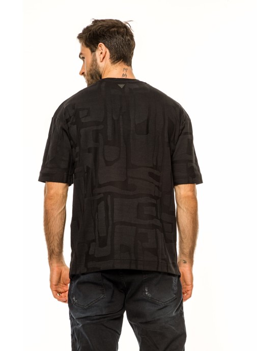 T-shirt Vittorio μαύρο ΚΟΝΤΟΜΑΝΙΚΕΣ