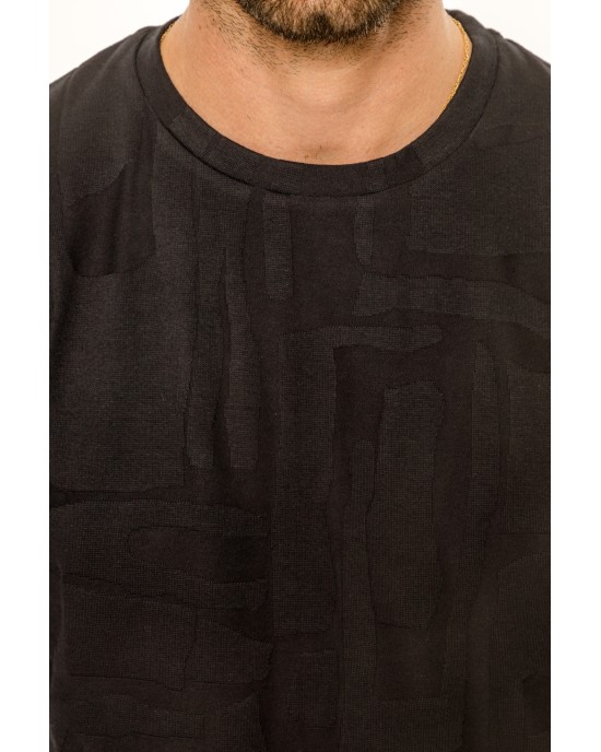 T-shirt Vittorio μαύρο ΚΟΝΤΟΜΑΝΙΚΕΣ