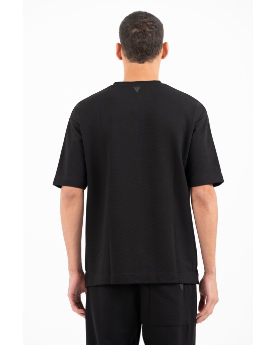 T-shirt Vittorio Sento μαύρο ΚΟΝΤΟΜΑΝΙΚΕΣ