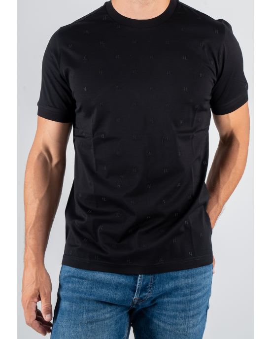 T-shirt Karl Lagerfeld μαύρο ΚΟΝΤΟΜΑΝΙΚΕΣ