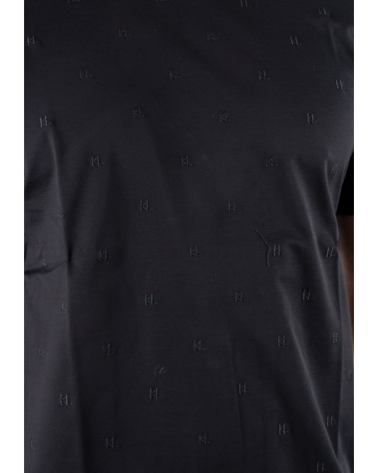 T-shirt Karl Lagerfeld μαύρο ΚΟΝΤΟΜΑΝΙΚΕΣ