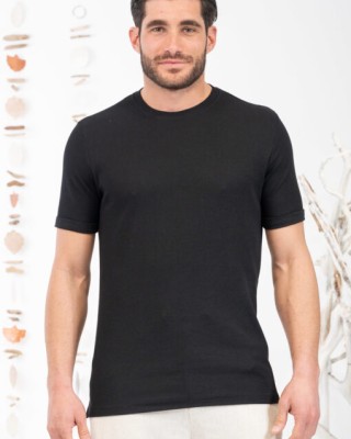 T-shirt Vittorio μαύρο