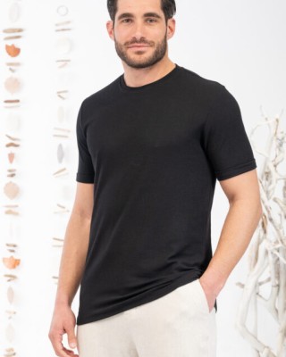 T-shirt Vittorio μαύρο
